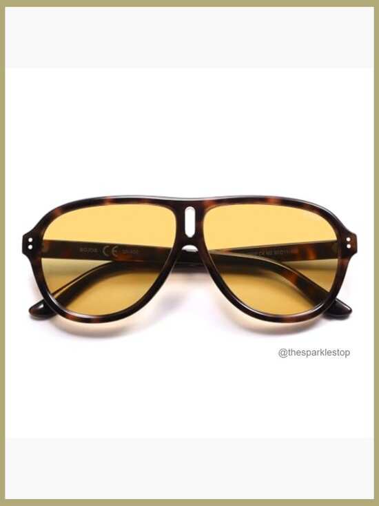Retro Oversized Polarized Aviator Sunglasses with UV400 Protection main image 5